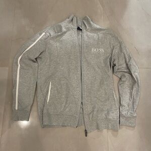 Men’s Hugo Boss Gray Zip Up